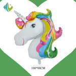 Balon din Folie Metalizata, Flippy, Mini Figurine, Model Unicorn, Tematica Aniversare, 108x88 cm, Ambalaj Individual,