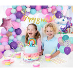 Balon din Folie Metalizata, Flippy, Mini Figurine, Model Unicorn, Tematica Aniversare, 115x76 cm, Ambalaj Individual,