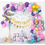 Balon din Folie Metalizata, Flippy, Mini Figurine, Model Unicorn, Tematica Aniversare, 115x76 cm, Ambalaj Individual,