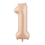 Balon din Folie Metalizata, Flippy, Figurina Cifra, Model 1, Tema Aniversare 100 cm, Ambalaj Individual, Pai Inclus,