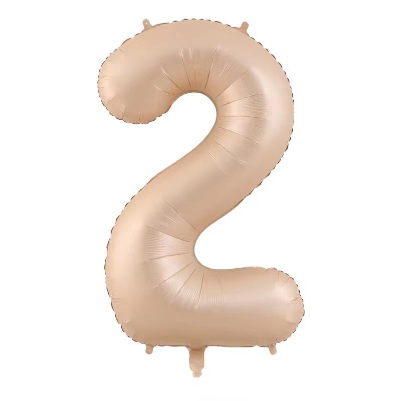 Balon din Folie Metalizata, Flippy, Figurina Cifra, Model 2, Tema Aniversare 100 cm, Ambalaj Individual, Pai Inclus,