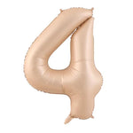 Balon din Folie Metalizata, Flippy, Figurina Cifra, Model 4, Tema Aniversare 100 cm, Ambalaj Individual, Pai Inclus,