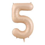 Balon din Folie Metalizata, Flippy, Figurina Cifra, Model 5, Tema Aniversare 100 cm, Ambalaj Individual, Pai Inclus,