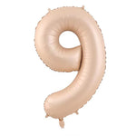 Balon din Folie Metalizata, Flippy, Figurina Cifra, Model 9, Tema Aniversare 100 cm, Ambalaj Individual, Pai Inclus,