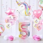 Balon din Folie Metalizata Gradient Flippy, Figurina Cifra, Tema Aniversare 100 cm, Ambalaj Individual, Pai inclus,