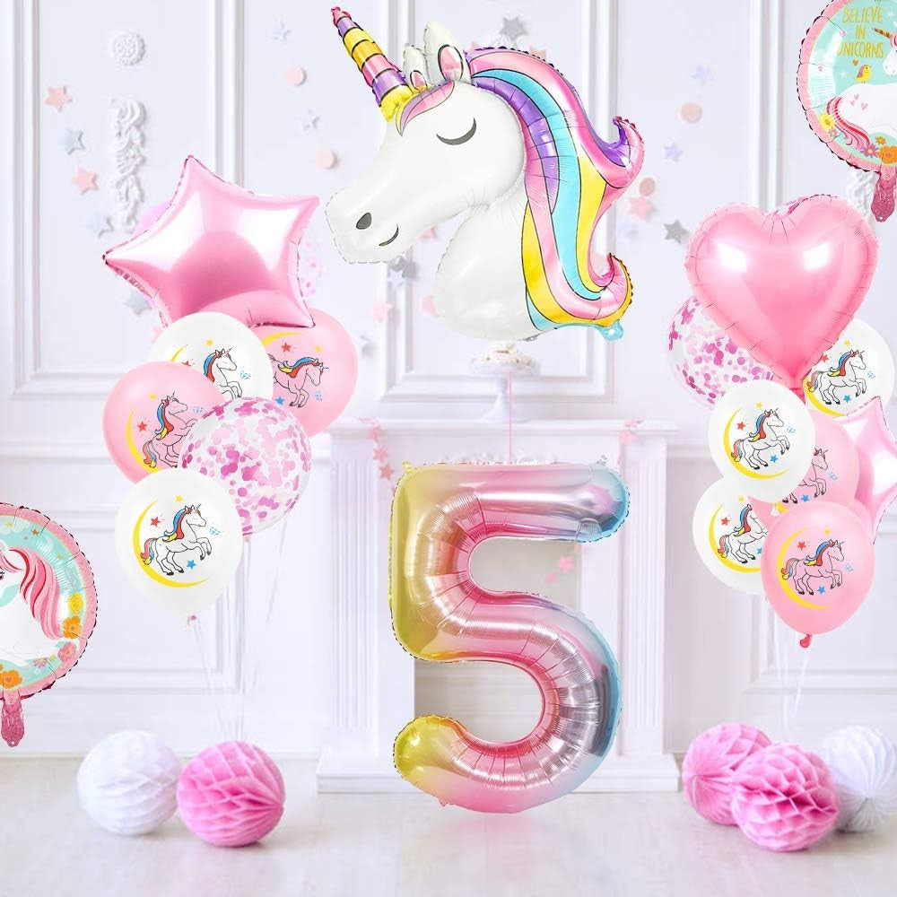 Balon din Folie Metalizata Gradient Flippy, Figurina Cifra, Tema Aniversare 100 cm, Ambalaj Individual, Pai inclus,