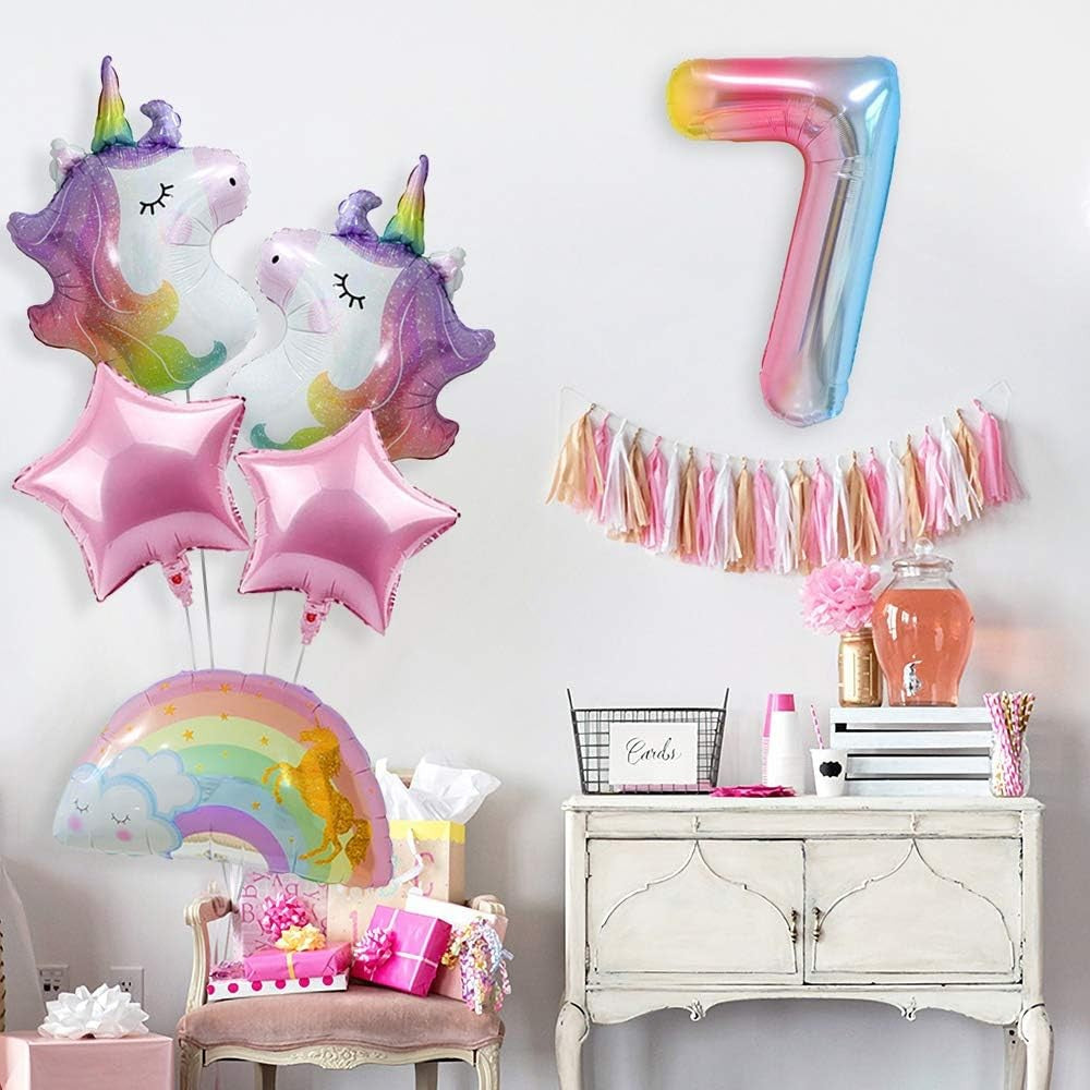 Balon din Folie Metalizata Gradient Flippy, Figurina Cifra, Tema Aniversare 100 cm, Ambalaj Individual, Pai inclus,