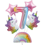 Balon din Folie Metalizata Gradient Flippy, Figurina Cifra, Tema Aniversare 100 cm, Ambalaj Individual, Pai inclus,