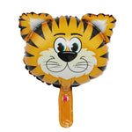 Balon din Folie Metalizata, Flippy, Mini Figurine Animalute, Model Tigru, Tematica Aniversare, 38x31 cm, Ambalaj