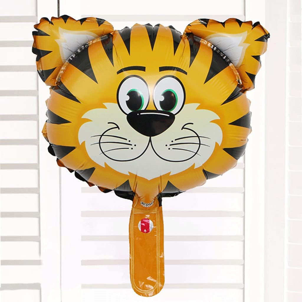 Balon din Folie Metalizata, Flippy, Mini Figurine Animalute, Model Tigru, Tematica Aniversare, 38x31 cm, Ambalaj