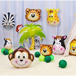 Balon din Folie Metalizata, Flippy, Mini Figurine Animalute, Model Tigru, Tematica Aniversare, 38x31 cm, Ambalaj