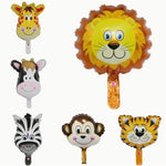 Balon din Folie Metalizata, Flippy, Mini Figurine Animalute, Model Tigru, Tematica Aniversare, 38x31 cm, Ambalaj