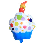 Balon din Folie Metalizata, Flippy, Figurine Dulciuri, Model 1, Tematica Prajitura Aniversara, 68x44 cm, Ambalaj