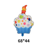 Balon din Folie Metalizata, Flippy, Figurine Dulciuri, Model 1, Tematica Prajitura Aniversara, 68x44 cm, Ambalaj