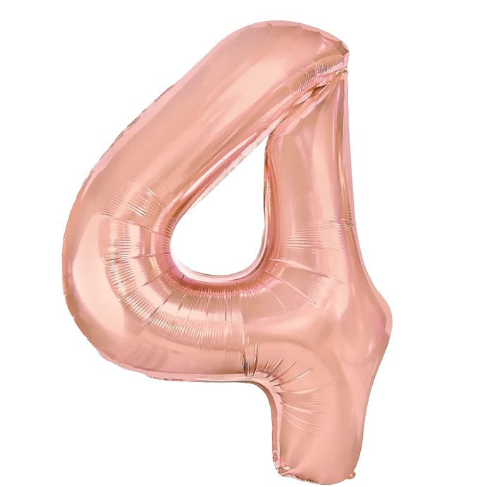 Balon din Folie Metalizata Flippy, Figurina Cifra, Tema Aniversare 100 cm, Ambalaj Individual, Pai inclus, Umflare cu