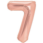 Balon din Folie Metalizata Flippy, Figurina Cifra, Tema Aniversare 100 cm, Ambalaj Individual, Pai inclus, Umflare cu