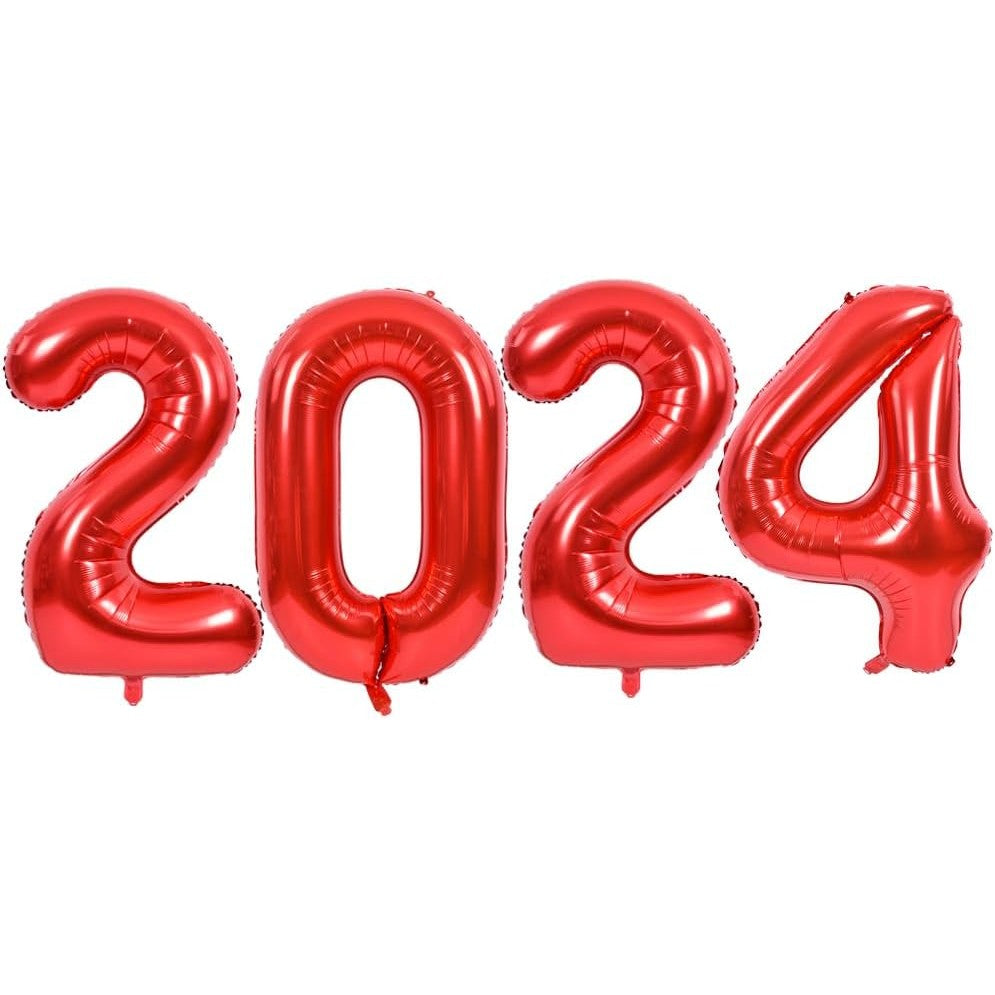 Balon din Folie Metalizata Flippy, Figurina Cifra, Tema Aniversare 40 cm, Ambalaj Individual, Pai inclus, Umflare cu
