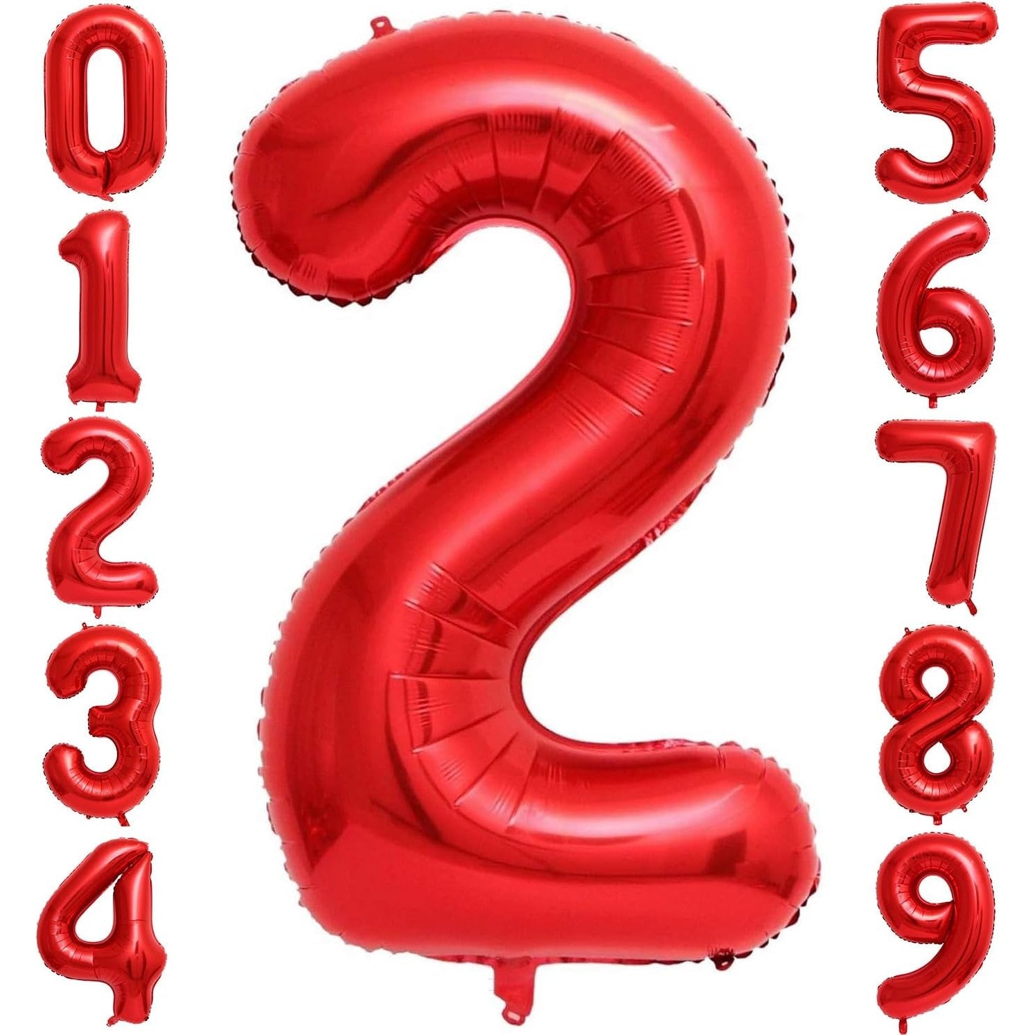 Balon din Folie Metalizata Flippy, Figurina Cifra, Tema Aniversare 40 cm, Ambalaj Individual, Pai inclus, Umflare cu