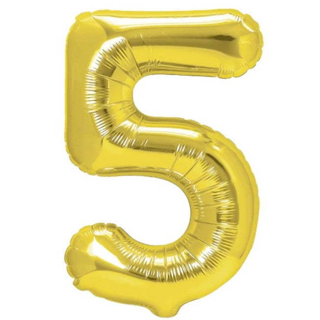 Balon din Folie Metalizata Flippy, Figurina Cifra, Tema Aniversare 40 cm, Ambalaj Individual, Pai inclus, Umflare cu