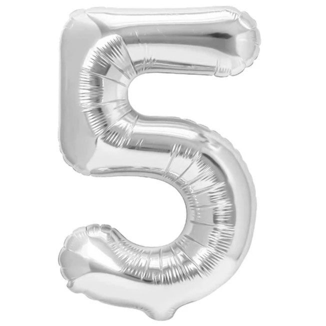 Balon din Folie Metalizata, Flippy, Figurina Cifra, Tema Aniversare 80 cm, Ambalaj Individual, Pai inclus, Umflare cu