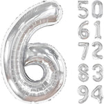 Balon din Folie Metalizata, Flippy, Figurina Cifra, Tema Aniversare 80 cm, Ambalaj Individual, Pai inclus, Umflare cu