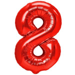 Balon din Folie Metalizata Flippy, Figurina Cifra, Tema Aniversare 40 cm, Ambalaj Individual, Pai inclus, Umflare cu