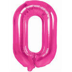 Balon din Folie Metalizata Flippy, Figurina Cifra, Tema Aniversare 40 cm, Ambalaj Individual, Pai inclus, Umflare cu