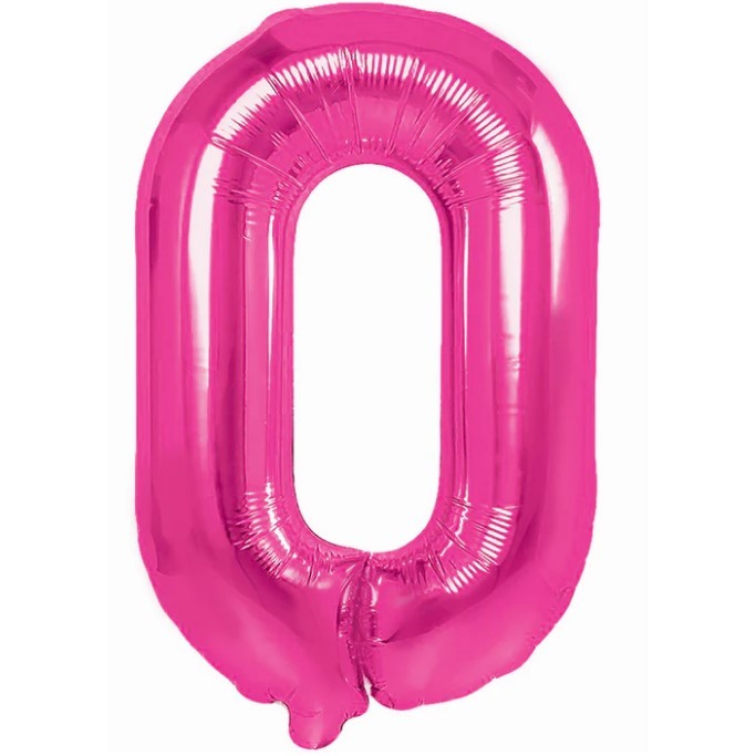 Balon din Folie Metalizata Flippy, Figurina Cifra, Tema Aniversare 40 cm, Ambalaj Individual, Pai inclus, Umflare cu