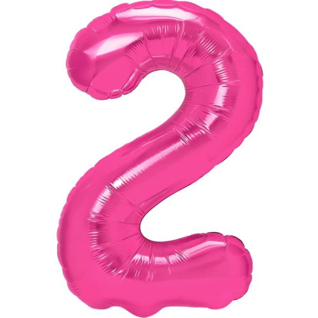 Balon din Folie Metalizata Flippy, Figurina Cifra, Tema Aniversare 40 cm, Ambalaj Individual, Pai inclus, Umflare cu