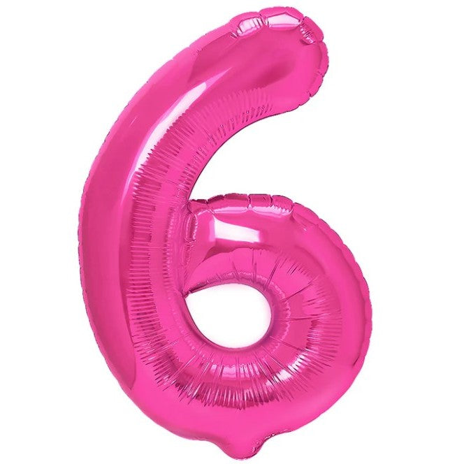 Balon din Folie Metalizata Flippy, Figurina Cifra, Tema Aniversare 40 cm, Ambalaj Individual, Pai inclus, Umflare cu