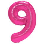 Balon din Folie Metalizata Flippy, Figurina Cifra, Tema Aniversare 40 cm, Ambalaj Individual, Pai inclus, Umflare cu