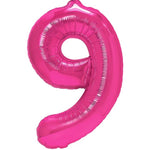 Balon din Folie Metalizata Flippy, Figurina Cifra, Tema Aniversare 40 cm, Ambalaj Individual, Pai inclus, Umflare cu