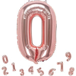 Balon din Folie Metalizata Flippy, Figurina Cifra, Tema Aniversare 40 cm, Ambalaj Individual, Pai inclus, Umflare cu