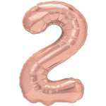 Balon din Folie Metalizata Flippy, Figurina Cifra, Tema Aniversare 40 cm, Ambalaj Individual, Pai inclus, Umflare cu
