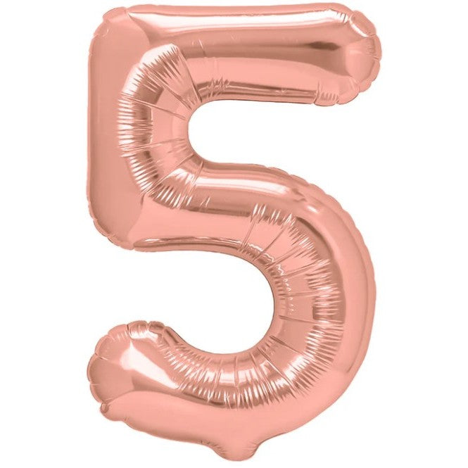Balon din Folie Metalizata Flippy, Figurina Cifra, Tema Aniversare 40 cm, Ambalaj Individual, Pai inclus, Umflare cu