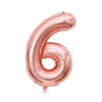 Balon din Folie Metalizata Flippy, Figurina Cifra, Tema Aniversare 40 cm, Ambalaj Individual, Pai inclus, Umflare cu