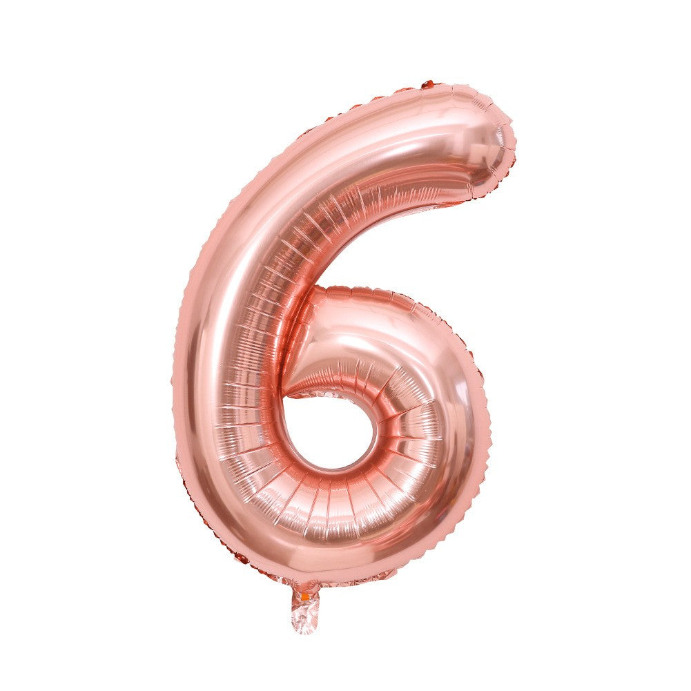 Balon din Folie Metalizata Flippy, Figurina Cifra, Tema Aniversare 40 cm, Ambalaj Individual, Pai inclus, Umflare cu