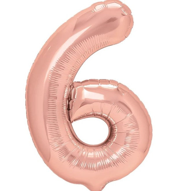 Balon din Folie Metalizata Flippy, Figurina Cifra, Tema Aniversare 40 cm, Ambalaj Individual, Pai inclus, Umflare cu