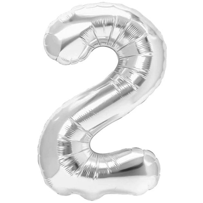 Balon din Folie Metalizata, Flippy, Figurina Cifra, Tema Aniversare 40 cm, Ambalaj Individual, Pai inclus, Umflare cu
