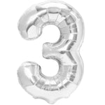 Balon din Folie Metalizata Flippy, Figurina Cifra, Tema Aniversare 40 cm, Ambalaj Individual, Pai inclus, Umflare cu