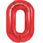 Balon din Folie Metalizata Flippy, Figurina Cifra, Tema Aniversare 80 cm, Ambalaj Individual, Pai inclus, Umflare cu