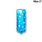 Balon Folie Metalizata Litera I, Flippy, 40 cm, Cu Imprimeu Stelute, Umflati cu Heliu sau Aer, Ambalaj Individual, Pai