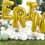 Balon Folie Metalizata Litera I, Flippy, 40 cm, Umflati cu Heliu sau Aer, Ambalaj Individual, Pai inclus, Auriu