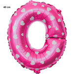 Balon Folie Metalizata Litera O, Flippy, 40 cm, Cu Imprimeu Inimioare, Umflati cu Heliu sau Aer, Ambalaj Individual,