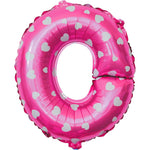 Balon Folie Metalizata Litera O, Flippy, 40 cm, Cu Imprimeu Inimioare, Umflati cu Heliu sau Aer, Ambalaj Individual,