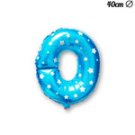 Balon Folie Metalizata Litera O, Flippy, 40 cm, Cu Imprimeu Stelute, Umflati cu Heliu sau Aer, Ambalaj Individual, Pai