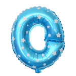 Balon Folie Metalizata Litera O, Flippy, 40 cm, Cu Imprimeu Stelute, Umflati cu Heliu sau Aer, Ambalaj Individual, Pai