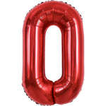 Balon Folie Metalizata Litera O, Flippy, 40 cm, Umflati cu Heliu sau Aer, Ambalaj Individual, Pai inclus, Rosu