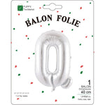 Balon Folie Metalizata Litera Q, Flippy, 40 cm, Umflati cu Heliu sau Aer, Ambalaj Individual, Pai inclus, Argintiu