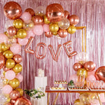 Balon Folie Metalizata Litera V, Flippy, 40 cm, Umflati cu Heliu sau Aer, Ambalaj Individual, Pai inclus, Rose Gold